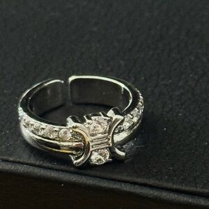 Celine vintage crystal gem rhinestone ring